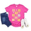 The Juniper Shop Checkered Floral Chart Youth Short Sleeve Tee - M - Berry - 3 of 4