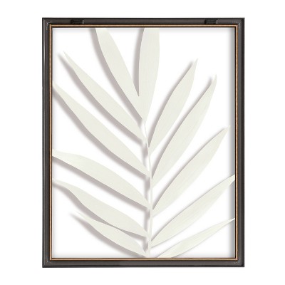 Gray Polystyrene Framed Botanical Print 16" x 20"