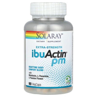 Solaray Extra-Strength IbuActin PM, 90 VegCaps