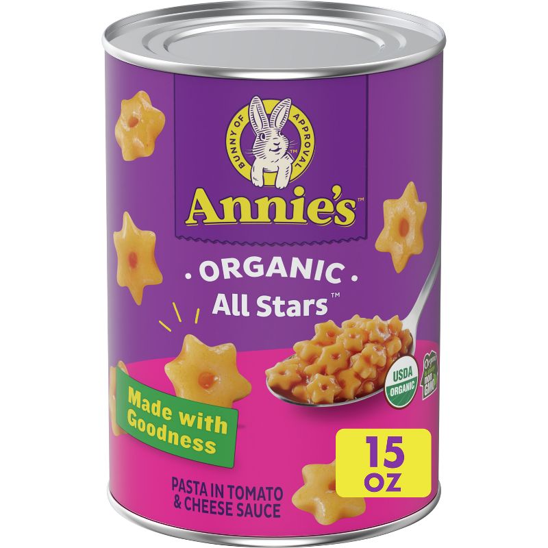 Annie&#39;s Organic Original All Stars Pasta in Tomato &#38; Cheese Sauce 15oz, 1 of 14