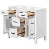 36 inch large capacity bathroom storage cabinet vanity (excluding sink) - 2 of 4