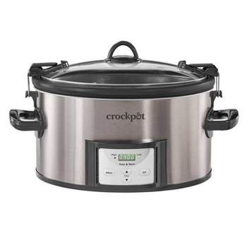 Crock-Pot 7qt Cook & Carry Programmable Slow Cooker - Stainless Steel