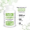 SuperSmart Champex Mushroom (Agaricus Bisporus Extract) 1500 mg per Day - Body Odor & Bad Breath | Non-GMO & Gluten Free - 120 Vegetarian Capsules - 4 of 4