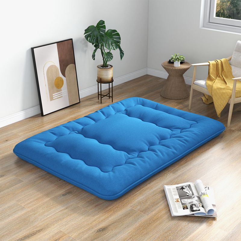 Costway Full/King/Queen/Twin Futon Mattress Japanese Floor Sleeping Pad Washable Cover Carry Bag Blue, 4 of 10