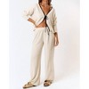 Women's Lenore Linen Wide Leg Pants - Blue Blush - 4 of 4