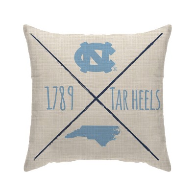 NCAA North Carolina Tar Heels Cross Arrow Decorative Throw Pillow