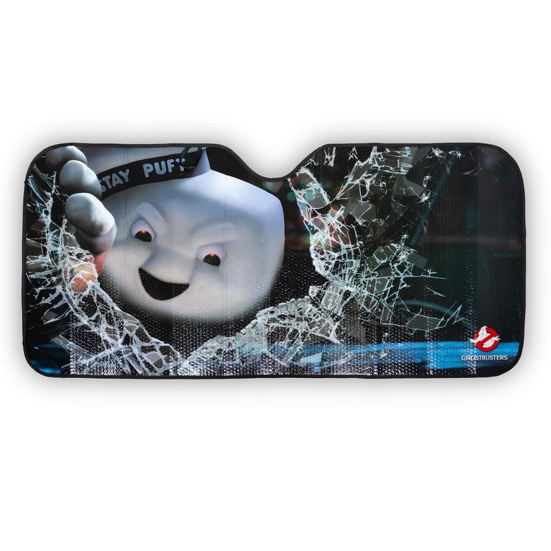 Just Funky Ghostbusters Angry Stay Puft Marshmallow Man Car Sunshade | 58 x 27.5 Inches, 1 of 8
