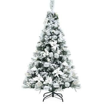 8FT Pre-Lit Hinged Christmas Tree Snow Flocked w/ 9 Modes Remote Control  Lights, 1 unit - Kroger