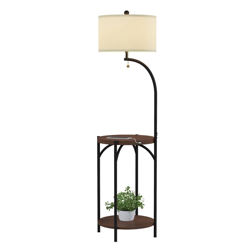 Floor Lamp End Table (Includes LED Light Bulb) - Modern Rustic, 5 of 7