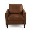 Sapphtopaz Modern Accent Chair Club Upholstered Chairs with Tapered Legs Single Armchair Comfy Chair for Bedroom, Living Room, Reading Room - 2 of 4