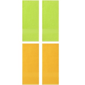 Unique Bargains Bathroom Durable Lightweight Quick Drying Cotton Hand Towel 4 Pcs - 1 of 4