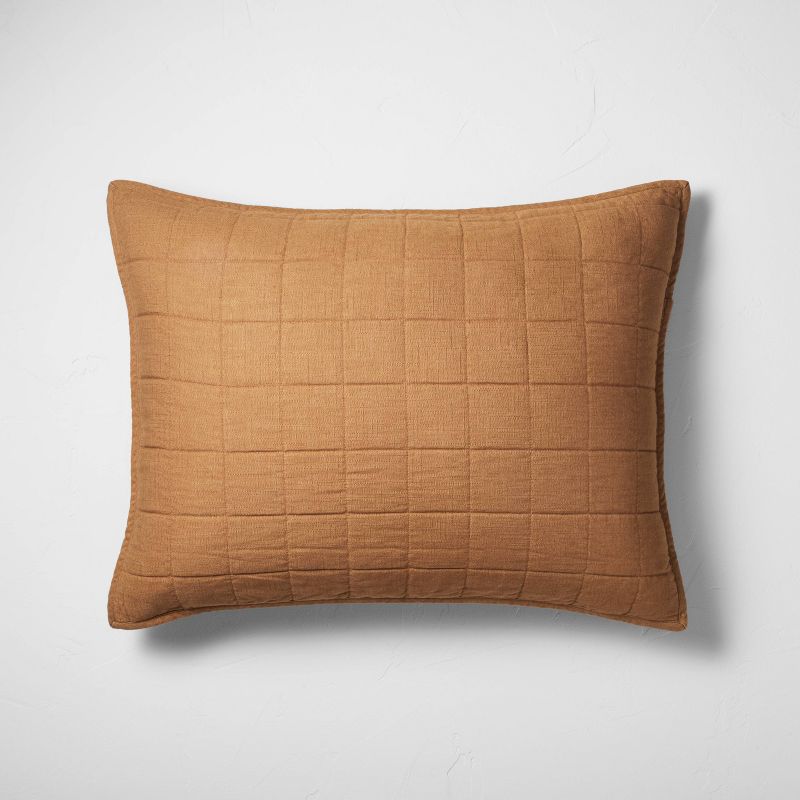 Heavyweight Linen Blend Quilt Pillow Sham - Casaluna™, 1 of 10