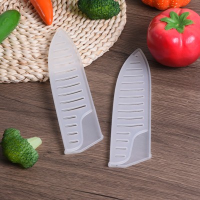 Unique Bargains PP Kitchen Blade Edge Protective Ceramic Knife Sleeves White 2 Pcs — фото 5