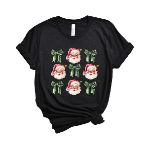 Simply Sage Market Women's Coquette Vintage Santa Short Sleeve Graphic Tee - 1 of 4