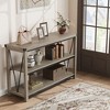 Entryway Console Table, Rustic Console Table with Wide Storage, Industrial Foyer for Entryway with 3-Tier Open Shelves, Entry Tables for Living Room - 4 of 4