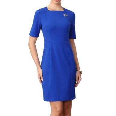 royal blue dresses casual Sleeveless Woman High Waist Long Maxi Summer Dresses for Woman Elegant Pleated Dress Sundresses line Tiered Summer Midi Royal Blue Dress combines comfort and style in one easy piece INSPIRE CHIC Women's Square Neck