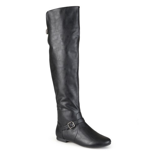 Journee Collection Womens Loft Block Heel Over The Knee Boots Black 6 ...