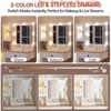 Bedroom Makeup Vanity Desk w/ Mirror and Lights, Vanity Table w/ Charging Station, RGB Lights Wood Dressing Table - 4 of 4