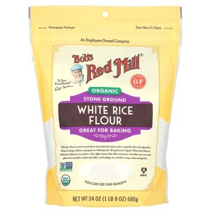 Bob's Red Mill Organic White Rice Flour, 24 oz (680 g) - 1 of 2