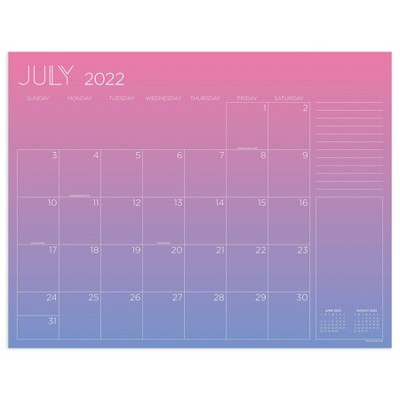 2022-23 Academic Desk Pad Blotter Calendar Monthly 22"x17" Gradient Mood - TF Publishing