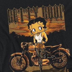Women's Betty Boop Rebel Rider Loose T-Shirt - 1 of 4