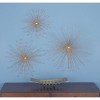 Metal Starburst 3D Wall Decor Set of 3 Gold - Olivia & May - 2 of 4