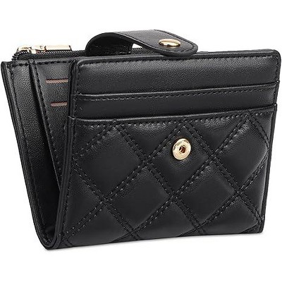 BEAFUP Small Wallets Women,PU Leather Bifold RFID Blocking Card Holder With Zipper Coin Pocket for Women