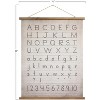 Storied Home Canvas and Wood Scroll Wall Decor with Alphabet, Numbers and Jute Hanger, Multicolor - 2 of 4