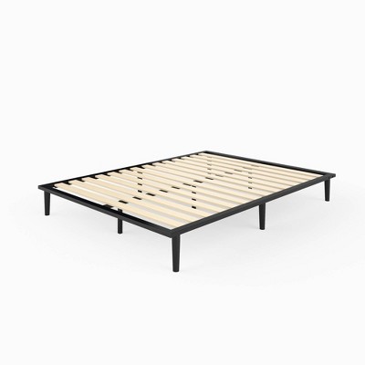 Parker Platform Bed Frame with Tapered Legs Black - Zinus
