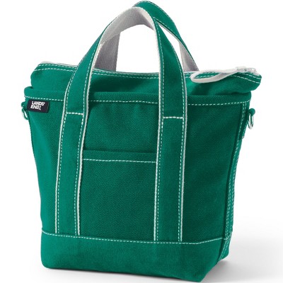 Lands' End Zip Top Canvas Tote Bag