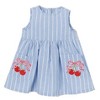 Sweet Cherry Embroidered Pinstripe Tank Dress Mia Belle Girls - 2 of 4