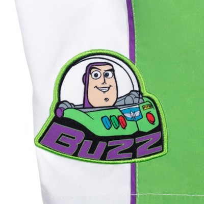 Disney Toy Story Little Boys' Cosplay 2-Piece Short Sleeve Raglan Swim Shirt and Board Shorts Outfit Buzz Lightyear White 5-6 — фото 7