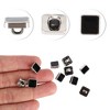 Unique Bargains Women's Square Buttons Black 10 Pcs - 3 of 4