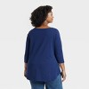 Women's Slim Fit 3/4 Sleeve Boat Neck T-Shirt - Ava & Viv™ - image 2 of 3