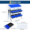 Galvanized Steel Chicken Nesting Box with Roll-Away Tray, 6/8/10 Hole Options, Wall or Stand Mount - 3 of 4
