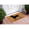 HomeRoots 24" X 36" Natural and Black Coir Dachshund Welcome Outdoor Door Mat - 2 of 3
