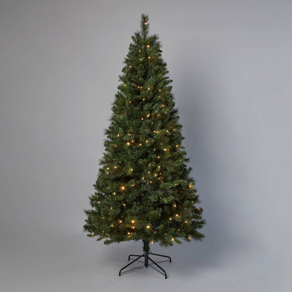 7' Pre-Lit Douglas Artificial Christmas Tree LED Dual Color Lights - Wondershop