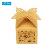Unique Bargains Durable Paper Hollow Design Bright Color Elegant Appearance Gift Box 2"x2"x3.1" 25 Packs - 3 of 4