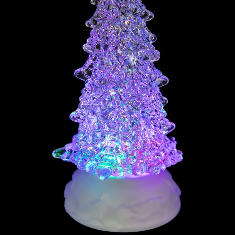 Northlight LED Lighted Acrylic Christmas Tree Decoration - 10.5" - Multi-Color Lights, 3 of 7
