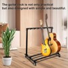 7-Guitar Stand Rack with Wheels ¨C Heavy-Duty Folding Holder for Acoustic/Electric Guitars & Bass (1-Pack, Studio/Stage Use) - 3 of 4