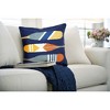 Liora Manne Frontporch Lodge Indoor/Outdoor Pillow.. - 3 of 4