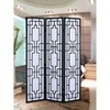 NicBex Room Divider Folding Privacy Screen with Geometric Lattice Design Partition for Home & Office - 2 of 3