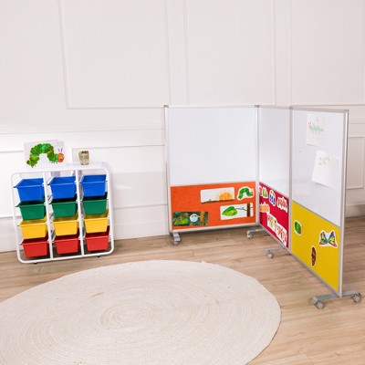 Primary Color Modular Kids Storage Rack with 12 Bins