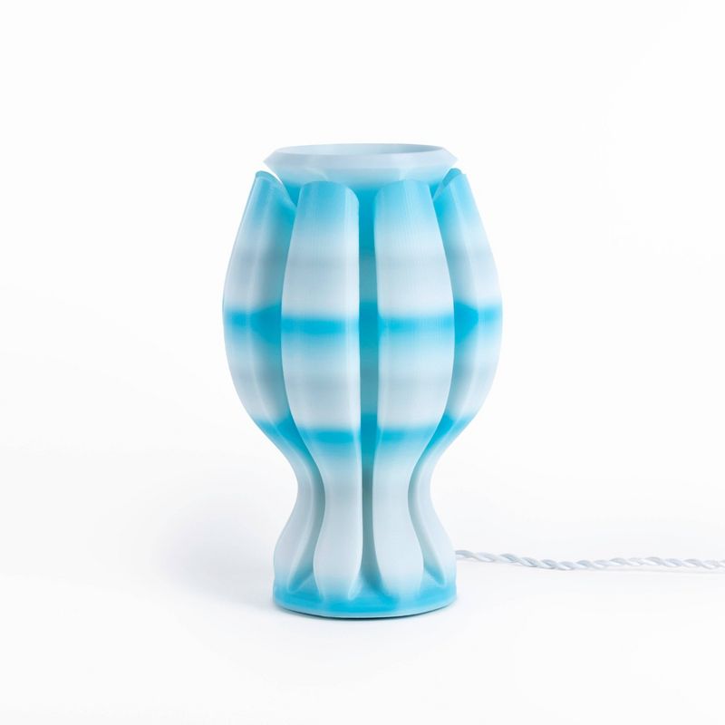 13" Flower Tropical Coastal Plant-Based PLA 3D Printed Dimmable LED Table Lamp - JONATHAN Y, 1 of 8