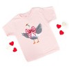 Valentine Goose Coquette - Toddler Short Sleeve Graphic T-Shirt - 2 of 4