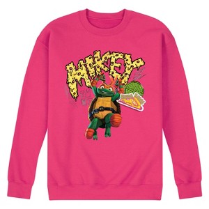 Men's - Teenage Mutant Ninja Turtles - Michelangelo AKA Mikey Graphic Fleece Sweatshirt - 1 of 4