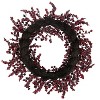 Vickerman 28" Winter Icy Red and Burgundy Berry Wreath - 2 of 4