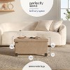 StorageBud Storage Ottoman for Bedroom End of Bed, Faux Leather Storage Bench, Large Storage Ottoman Bench, Entryway Bench with Storage - 4 of 4