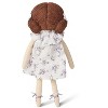 MiniMoi Baby Girls "Abigail" Cotton and Linen Rag Doll Lavender One Size - 4 of 4