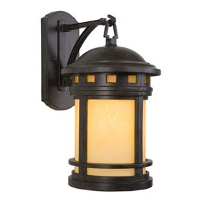 Yosemite Home Decor FL1025DN9 Sahara Collection 9.1-Inch Fluorescent Exterior Sconce, 1-Light Wall Sconce/9-Inch, Desert Night, 72 Piece - 1 of 4